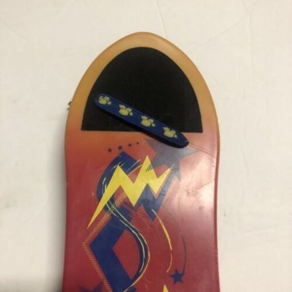 Build A Bear BABW Skateboard 2010 Retired Red Orange Blue Yellow Stars Lightning - Picture 4 of 7